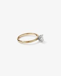 0.50 Carat TW Oval Canadian Diamond Solitaire in 18kt White Gold