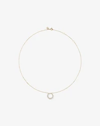 0.38 Carat TW Diamond Graduated Circle Necklace in 10kt Yellow Gold
