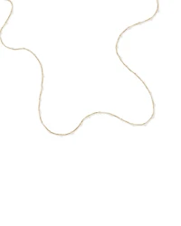 50cm (20") Station Ball and Curb Chain in 10kt Yellow Gold