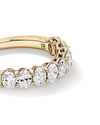 1.17 Carat TW Oval Laboratory-Grown Diamond Wedding Ring in 14kt White Gold