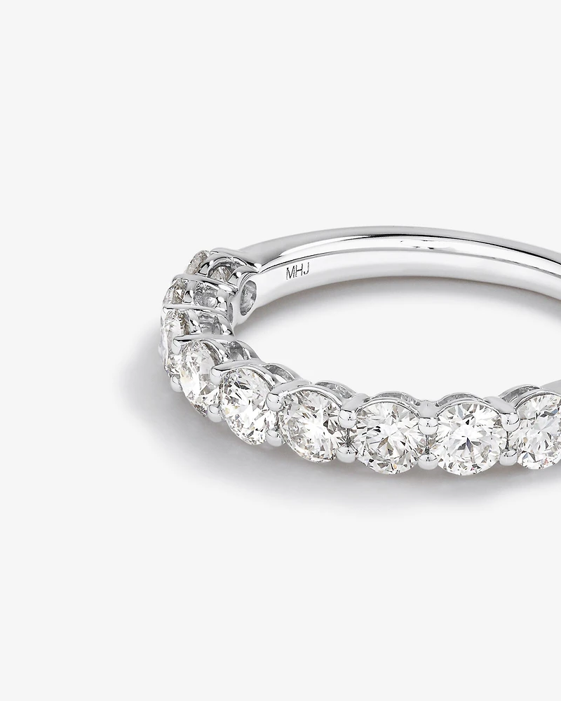 Ring with 1.30 Carat TW Laboratory Grown Diamonds in 14kt White Gold