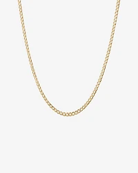 60cm (24") 3mm-3.5mm Width Curb Chain in 10kt Yellow Gold