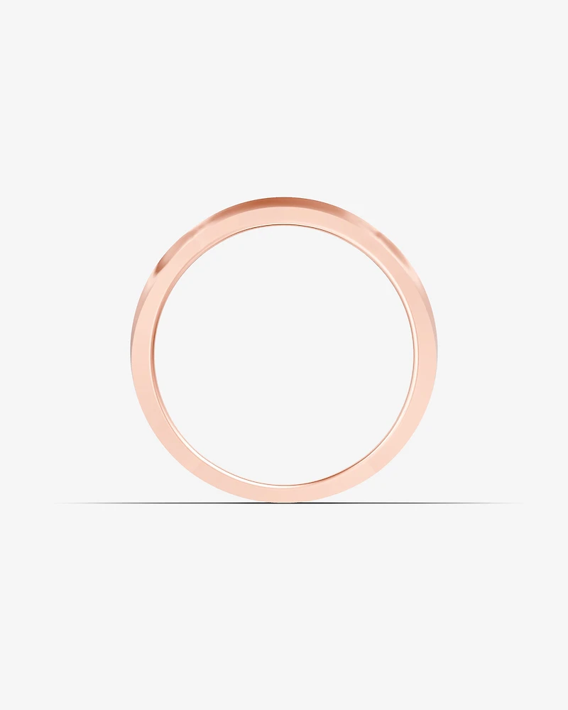 15 Carat TW Round Brilliant Half Bevelled Edge Channel Set Men's Ring in 10kt Yellow Gold