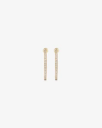 Hoop Earrings With 0.50 Carat TW Of Diamonds in 10kt White Gold