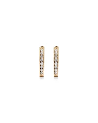 Huggie Earrings with 0.25 Carat TW of Diamonds in 10kt Rose Gold