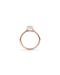 1.25 Carat TW Pear Cut Laboratory-Grown Diamond Solitaire Bezel Set Engagement Ring in 14kt Yellow Gold
