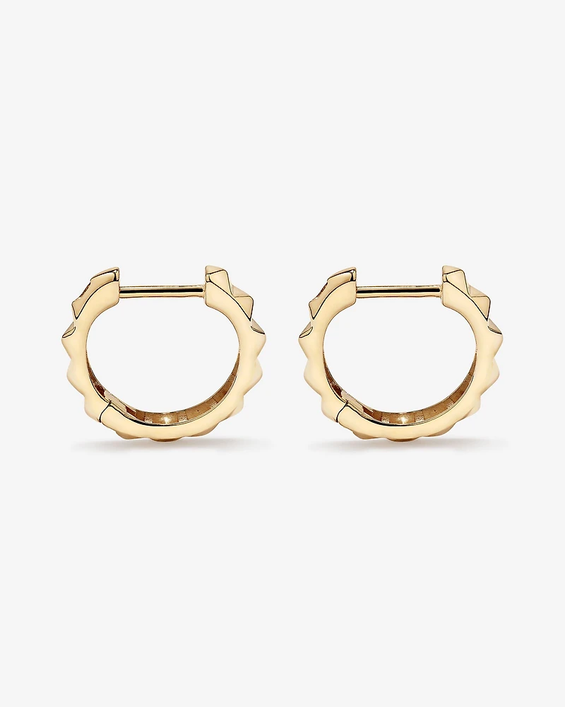 Créoles Huggie Signature Connect en Or Rose 10 kt