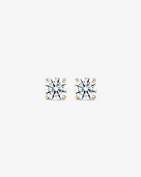 Carat TW Laboratory-Grown Diamond Solitaire Stud Earrings in 14kt Gold