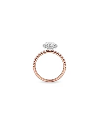 1.82 Carat TW Pear Cut Laboratory-Grown Diamond Halo Engagement Ring in 14kt White Gold