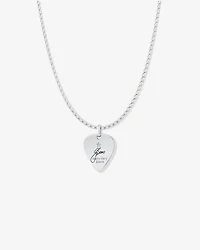 INXS Garry Gary Beers Engraved Guitar Pick Pendant with Chain in Recycled Sterling Silver