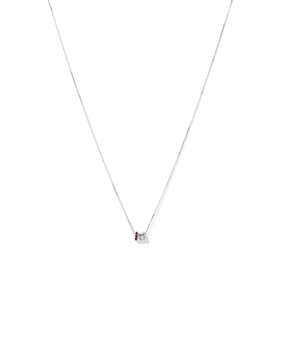Bracelet de Tennis Dot Dash en Saphir & Diamant avec 0,62 Carat TW en Or Blanc 10kt