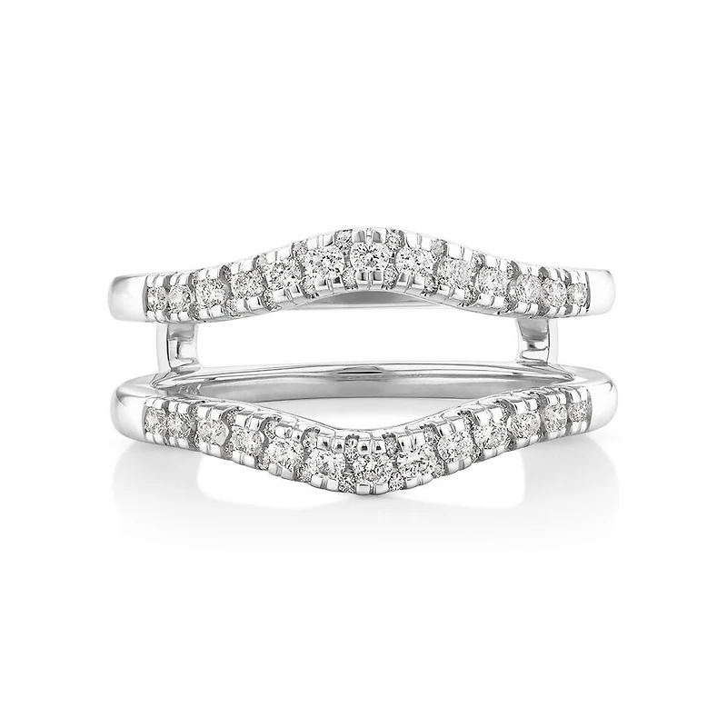 Evermore Ring Enhancer with 0.50 Carat TW of Diamonds in 14kt White Gold