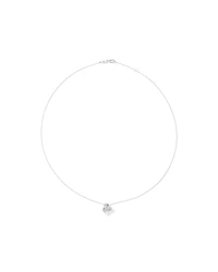 Cubic Zirconia Knot Pendant Necklace in Sterling Silver