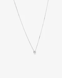 0.39 Carat TW Multistone Princess and Marquise Cut Diamond Pendant in 10kt White Gold