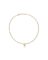 Signature Lock Necklace in 10kt Yellow Gold