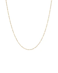 1.6mm Wide Paperclip 3 and 1 Chain in 10kt Yellow Gold
