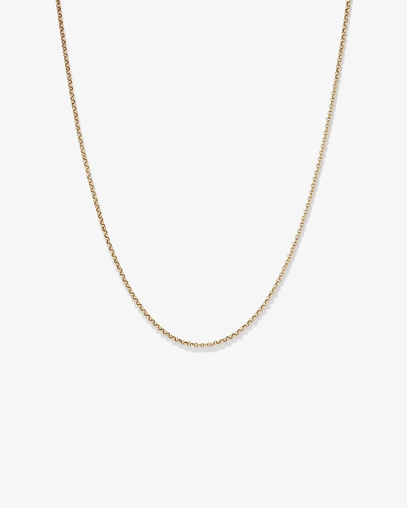50cm (20") Hollow Belcher Chain in 10kt Rose Gold