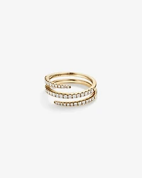 Spiral Ring with .50 carat TW of diamonds in 10kt white gold