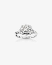 Bridal Set with 1.18 Carat TW of Diamonds in 14kt White Gold