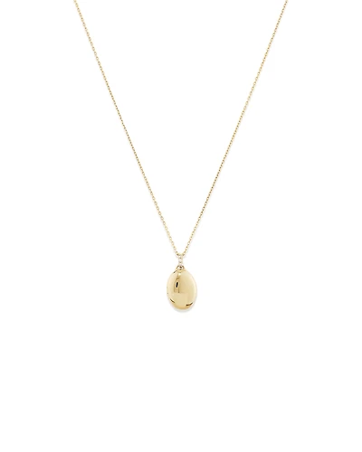 Diamond Accent Oval locket in 10kt Yellow Gold
