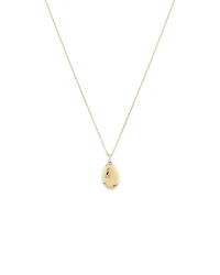 Diamond Accent Oval locket in 10kt Yellow Gold