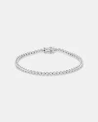 1,80 carat TW bracelet tennis avec diamants de laboratoire en or jaune 10 kt