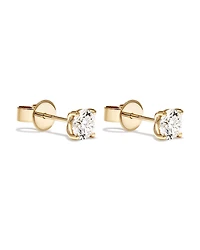 Carat TW Laboratory-Grown Diamond Solitaire Stud Earrings in 14kt Gold