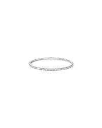 3.00 Carat TW Round Brilliant Laboratory-Grown Diamond Oval Eternity Bangle in 10kt White Gold