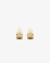 Polished Half Hoop Stud Earrings in 10kt Yellow Gold