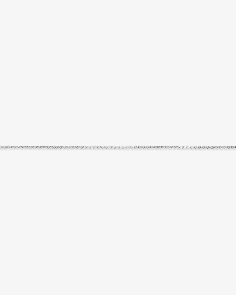19cm (7.5") 1.8mm Width Fine Beclher Chain Bracelet in Sterling Silver
