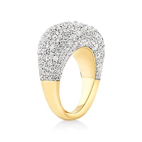 Stardust Ring with 4.06TW of Diamonds in 14kt Yellow Gold and Rhodium