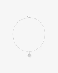 1.50 Carat TW Diamond Halo Everlight Pendant in 10kt White Gold