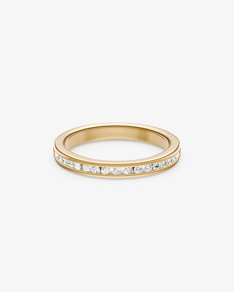 Wedding Band with 0.34 Carat TW of Diamonds in 14kt Yellow Gold