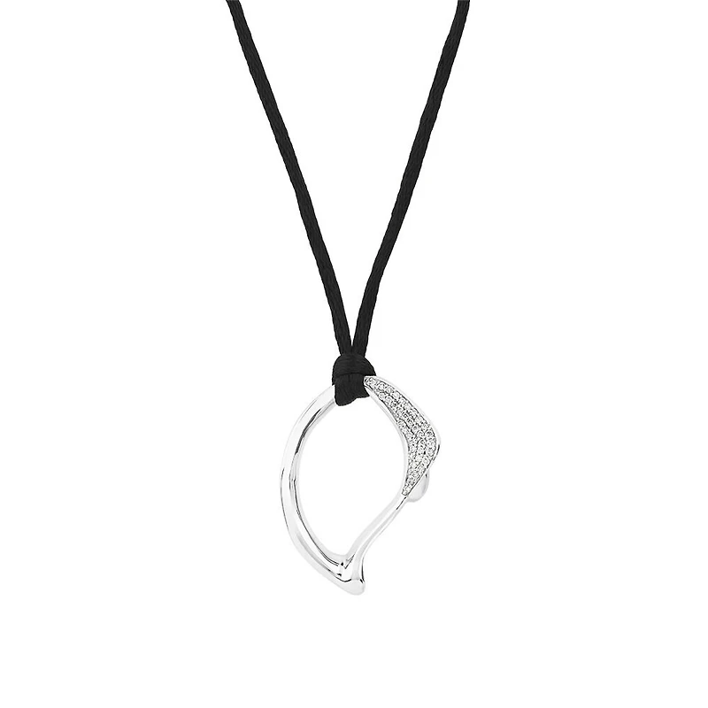 Grand pendentif Spirits Bay en argent sterling avec diamants totalisant 0,15 ct