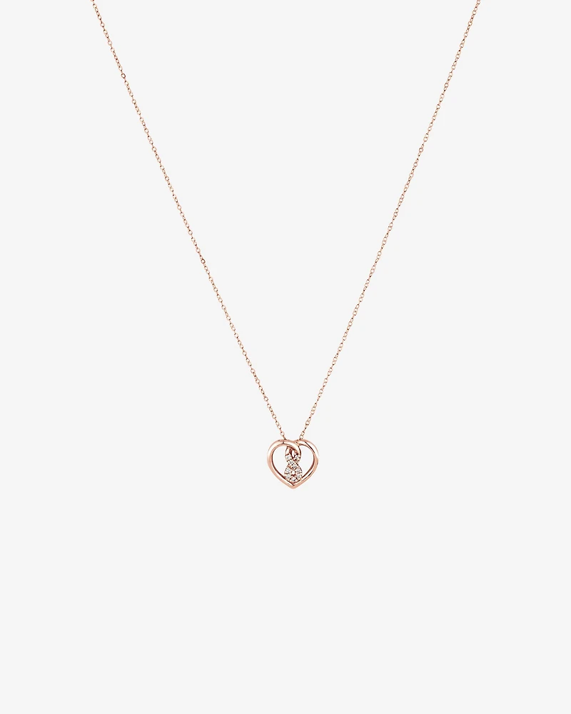 Mini Infinitas Pendant with Diamonds in 10kt Rose Gold
