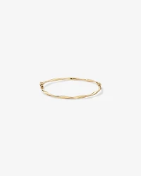 60mm Hollow Twist Bangle In 10kt Yellow Gold