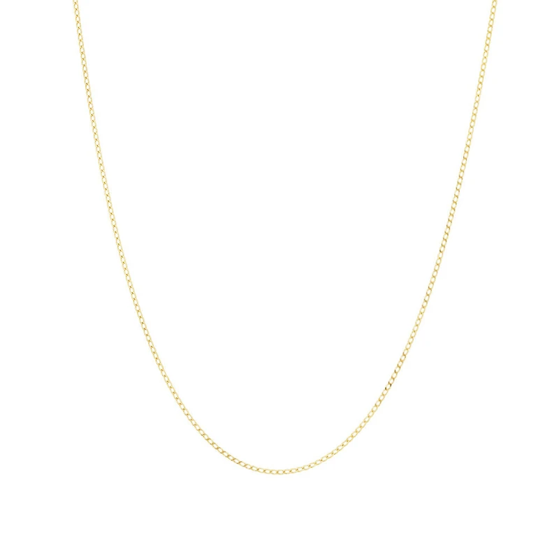 50cm (20") Curb Chain in 10kt Yellow Gold