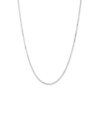 55cm (22") 2.5-3mm Width Fine Curb Chain Necklace in Sterling Silver