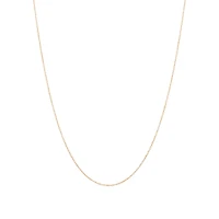 45cm (17") 0.95mm Width Solid Cable Chain In 10kt  Rose Gold