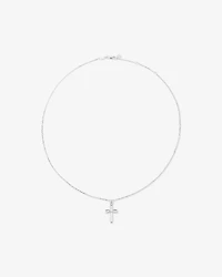 Cross Pendant Necklace in Sterling Silver
