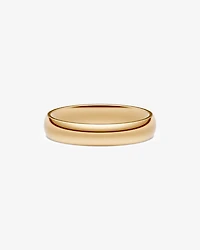 5mm High Domed Wedding Band 10kt Yellow Gold