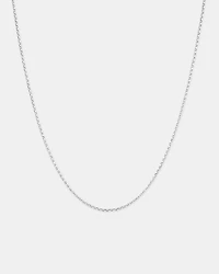 45cm (18") Solid Belcher Chain in 10kt White Gold