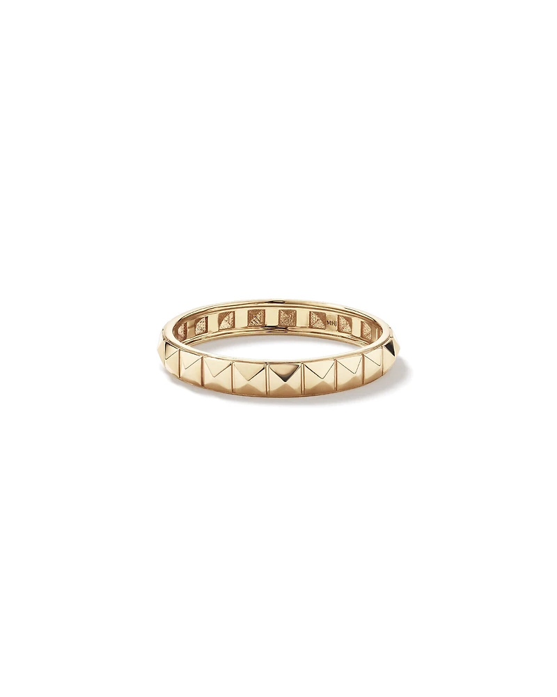 Bague Linéaire Signature Connect en Or Jaune 10 kt