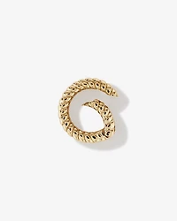 Twisted Circle Pendant Connector in 10k Yellow Gold