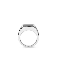 Ring with Black Onyx in Sterling Silver