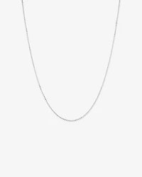 50cm (20") 2mm Width Diamond Cut Cable Chain Necklace in Sterling Silver