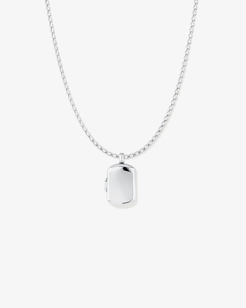 INXS By My Side Locket Pendant with Chain in Recycled Sterling Silver