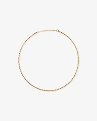 50cm (20") 3.3mm Width Hollow Rope Chain in 10kt Yellow Gold