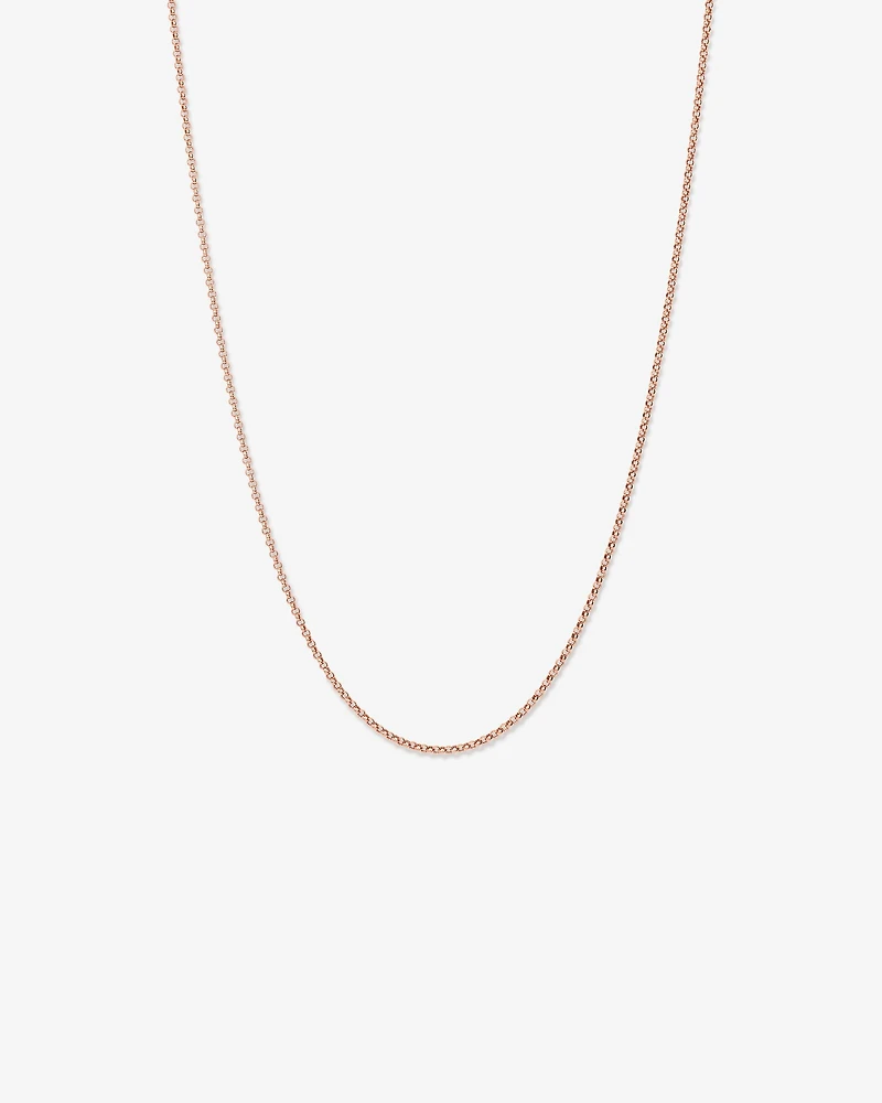 60cm (24") Hollow Belcher Chain in 10kt Yellow Gold