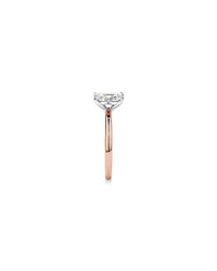 Bague De Fiançailles Solitaire En Diamant De Laboratoire Taille Radiante De 1,25 Carat Poids Total En Or Blanc 14 Carats